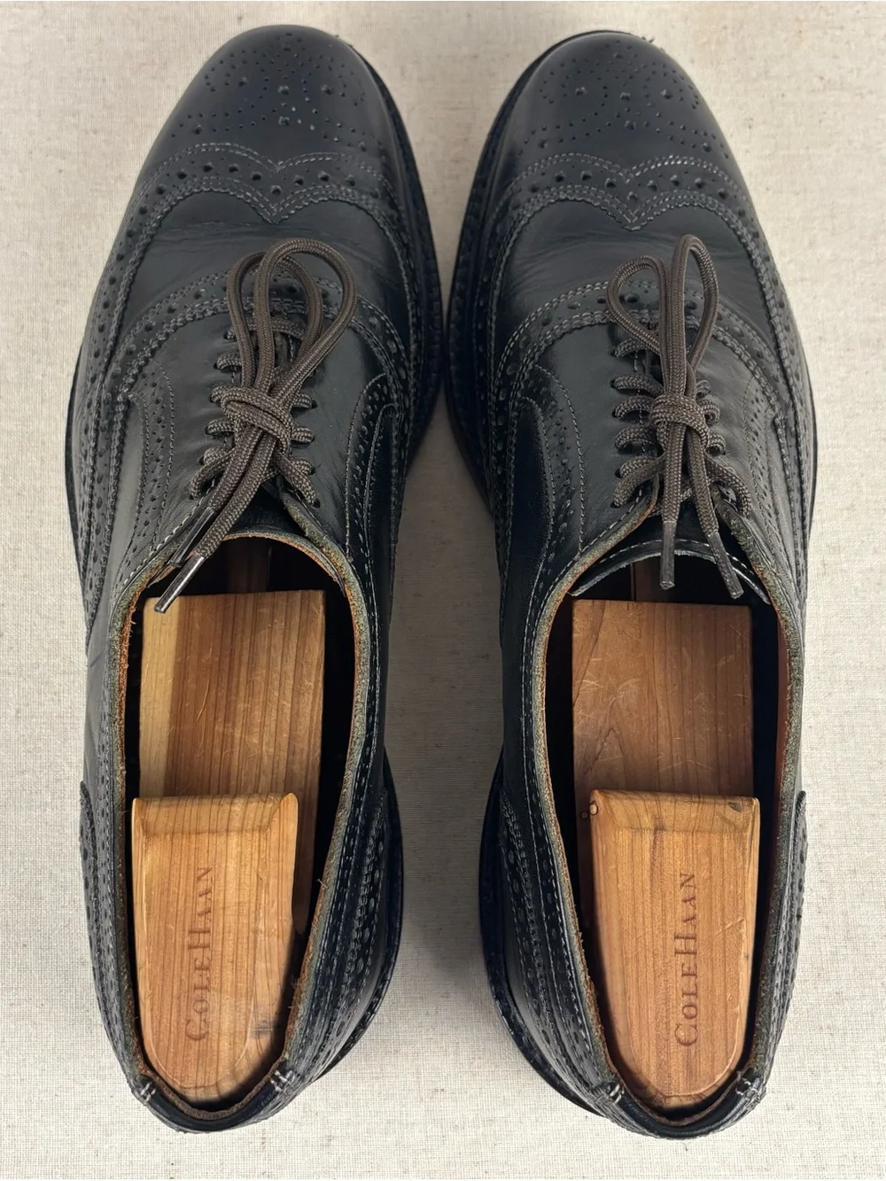 Allen Edmonds x Brooks Brothers MacNeil Black Wingtip Shoes Men’s 10.5 D